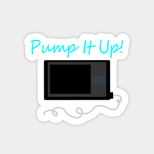 Pump It Up! Cyan Sticker